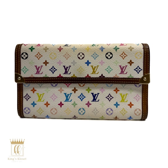Louis Vuitton x Murakami multicolored international wallet